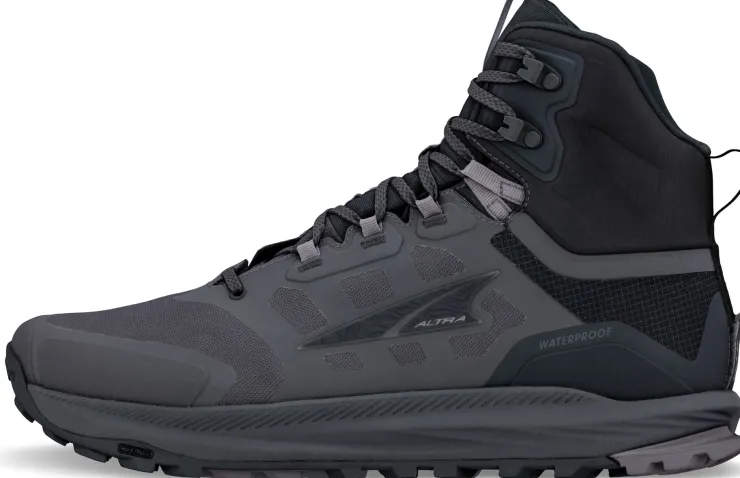 Altra Mens Lone Peak 9 Waterproof Mid Boots - Black-Gray Clearance