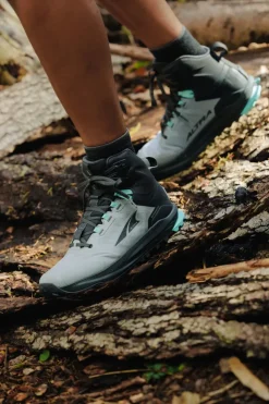 Altra Mens Lone Peak 9 Waterproof Mid Boots - Black-Gray Clearance