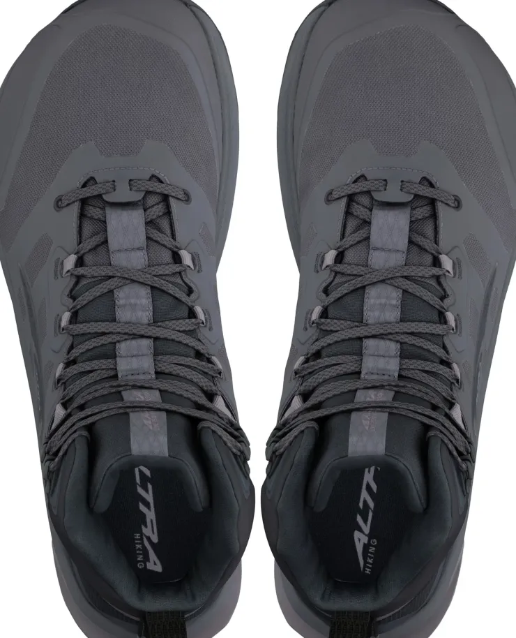 Altra Mens Lone Peak 9 Waterproof Mid Boots - Black-Gray Clearance