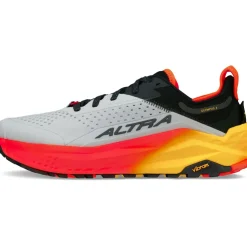 Altra Mens Olympus 6 Trail Shoes - Grey-Red Best