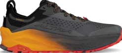 Altra Mens Olympus 6 Trail Shoes - Black-Orange Hot