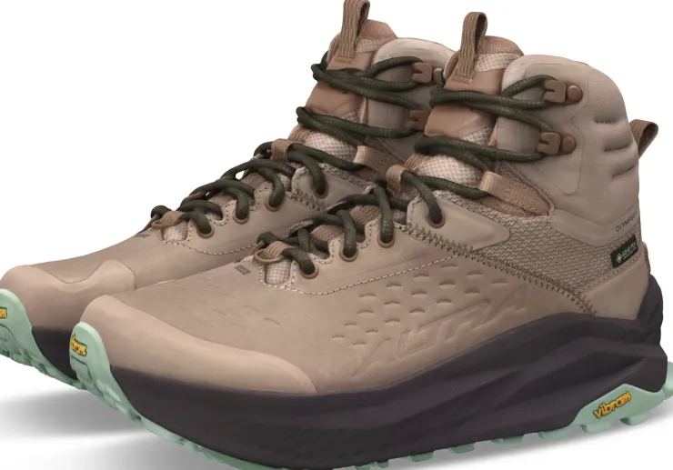 Altra Womens Olympus 6 Hike Mid GTX Boots - Tan Fashion