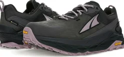 Altra Womens Olympus 5 Hike Low GTX Trail Shoes - Gray-Black Clearance