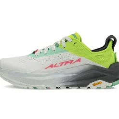 Altra Womens Olympus 6 Trail Shoes - Gray-Lime Outlet