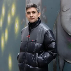 Berghaus Unisex Blockback Down Jacket - Jet Black-Grey Pinstripe Online