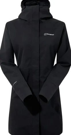 Berghaus Womens Omeara Long Shell Jacket - Black Sale