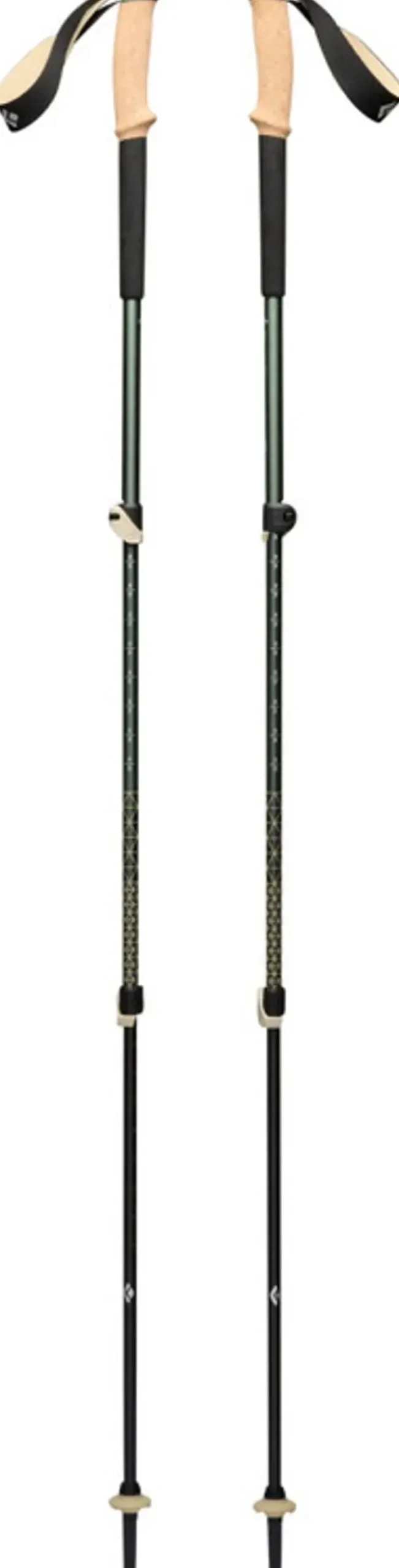 Black Diamond Trail Cork Trekking Poles - Laurel Green New