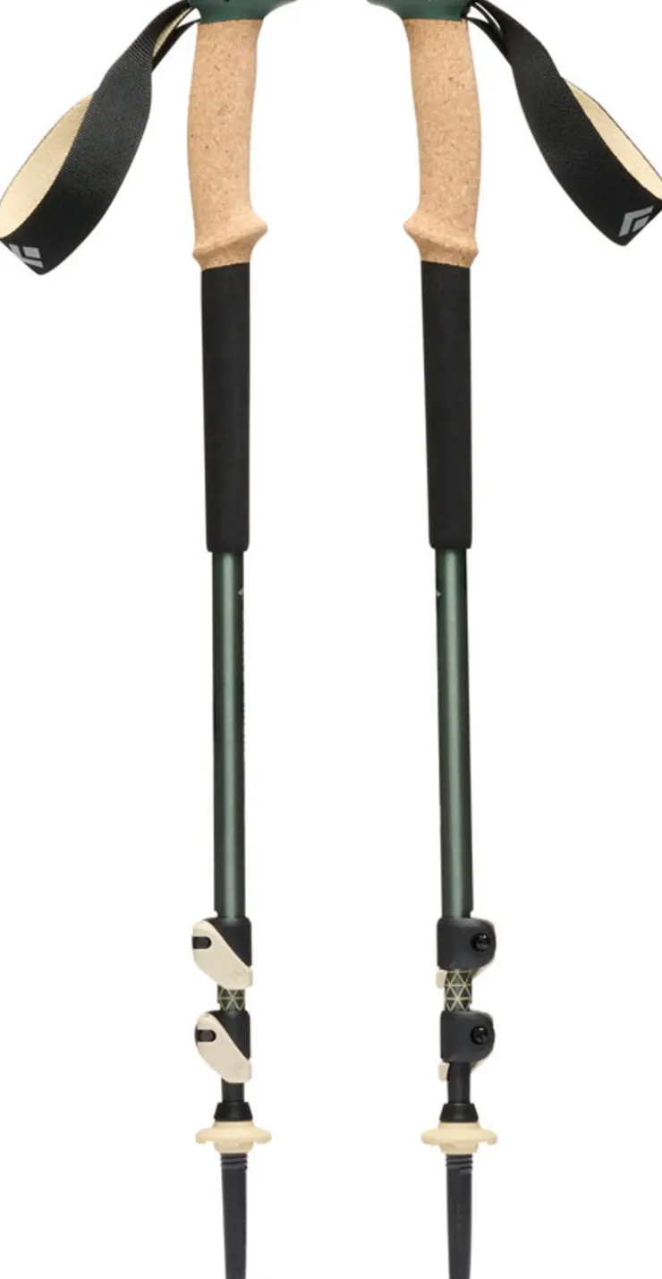 Black Diamond Trail Cork Trekking Poles - Laurel Green New