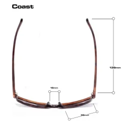 Bloc Eyewear BLOC Coast Sunglasses - Brown Tortoiseshell-Polarised Grey New