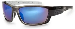 Bloc Eyewear BLOC Delta Sunglasses - Crystal Black-Blue Mirror Online