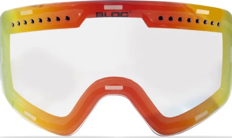 Bloc Eyewear BLOC Fifty-Five Goggle - Matt White-Blue Mirror Lens-Powder Lens Outlet