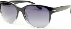 Bloc Eyewear BLOC Lilly Sunglasses - Crystal Black Fade-Grey Graduated Clearance