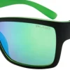 Bloc Eyewear BLOC Riser Sunglasses - Black Green-Green Mirror Fashion