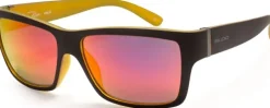 Bloc Eyewear BLOC Riser Sunglasses - Matt Black-Yellow Red Mirror Online