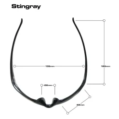 Bloc Eyewear BLOC Stingray Sunglasses - Shiny Black-Polarised Grey Discount