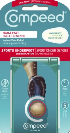 Compeed Sports Underfoot Blister Plasters Hot