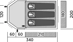 Easy Camp Blazar 300 Tent - DEMO MODEL Discount