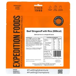 Expedition Foods Beef Stroganoff with Rice - 800kcal Hot