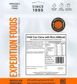Expedition Foods Chilli Con Carne with Rice - 450kcal Best