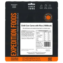 Expedition Foods Chilli Con Carne with Rice - 1000kcal Clearance