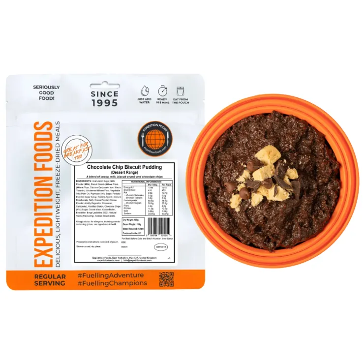Expedition Foods Chocolate Chip Biscuit Pudding - Dessert Range Sale