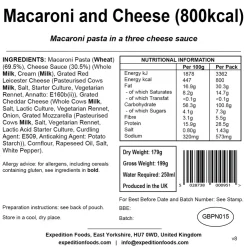 Expedition Foods Macaroni and Cheese - 800kcal Online