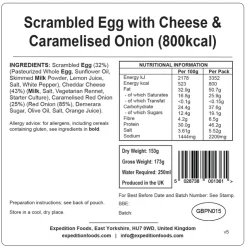 Expedition Foods Scrambled Egg with Cheese and Caramelised Onion - 800kcal Outlet