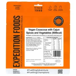 Expedition Foods Vegan Couscous with Cajun Spices and Veg - 800kcal Fashion