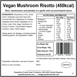 Expedition Foods Vegan Mushroom Risotto - 450kcal Sale