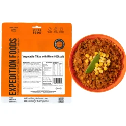 Expedition Foods Vegetable Tikka with Rice - 800kcal Discount