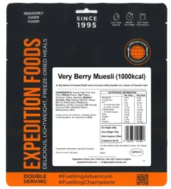 Expedition Foods Very Berry Muesli - 1000kcal Fashion