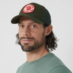 Fjallraven 1960 Logo Langtradarkeps Cap - Green Fashion