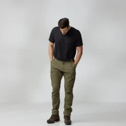 Fjallraven Mens Abisko Hybrid Trail Trousers - Black Best