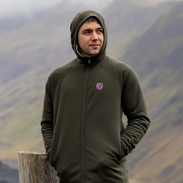 Fjallraven Mens Expedition Fleece Hoodie - Deep Forest Outlet