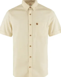 Fjallraven Mens Ovik Travel SS Shirt - Chalk White Clearance