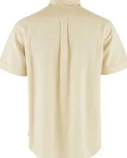 Fjallraven Mens Ovik Travel SS Shirt - Chalk White Clearance