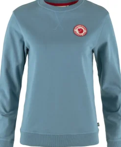Fjallraven Womens 1960 Logo Badge Sweater - Dawn Blue Outlet