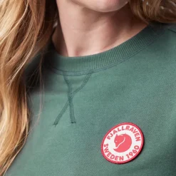 Fjallraven Womens 1960 Logo Badge Sweater - Dawn Blue Outlet