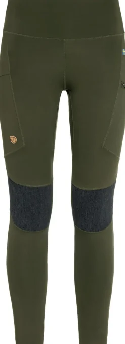 Fjallraven Womens Abisko Trekking Tights HD - Deep Forest Clearance