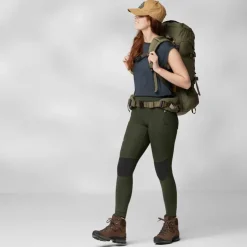 Fjallraven Womens Abisko Trekking Tights HD - Black Sale