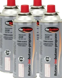 Go Gas 227gm Bayonet Butane Cartridge - 4 Pack Best