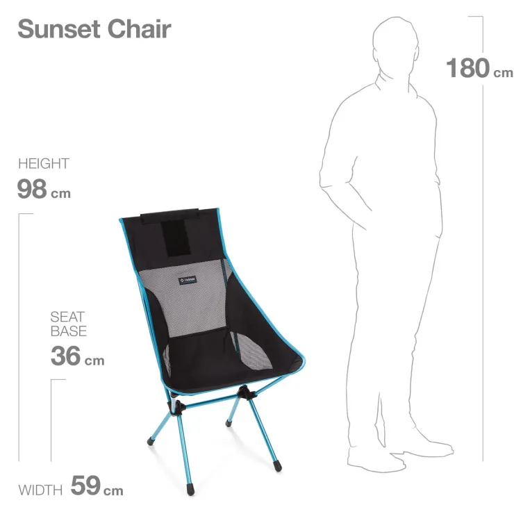 Helinox Sunset Chair - Black Hot