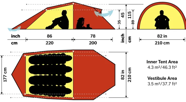 Hilleberg Nallo 4 GT Tent - Sand Sale