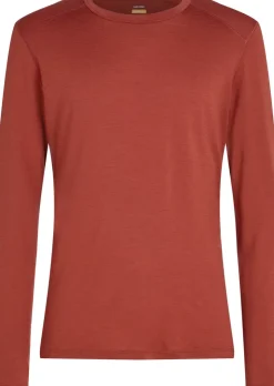Icebreaker Mens 200 Oasis Long Sleeved Crewe Top - Jasper Discount