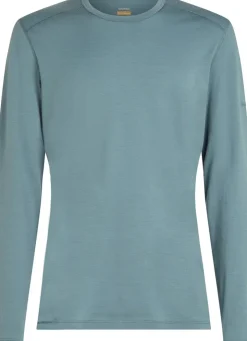 Icebreaker Mens 200 Oasis Long Sleeved Crewe Top - Blue Ash Online