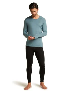 Icebreaker Mens 200 Oasis Long Sleeved Crewe Top - Blue Ash Online