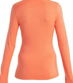 Icebreaker Womens 200 Oasis LS Crewe Top - Tang Sale