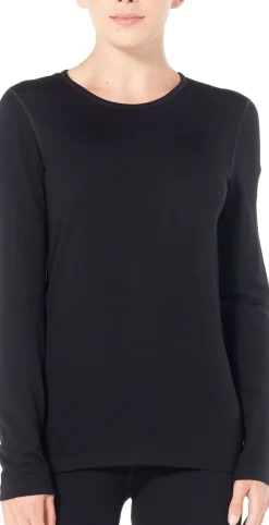 Icebreaker Womens 260 Tech LS Crewe - Midnight Navy Online