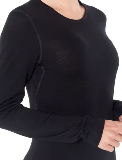 Icebreaker Womens 260 Tech LS Crewe - Midnight Navy Online