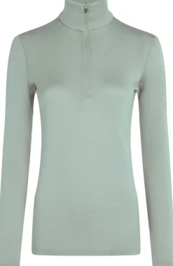 Icebreaker Womens 260 Tech LS Half Zip Top - Moss Fashion